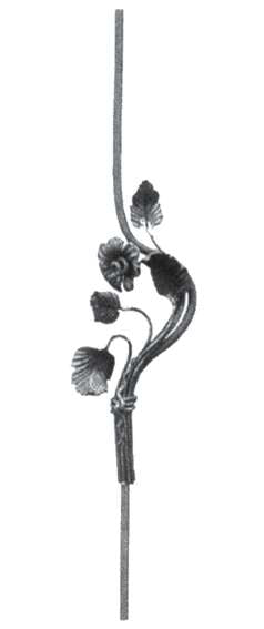 Zierornament - Blume 12x12, h950 mm