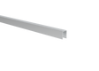 Click-lock-Abschlussleiste oben für volle Zaunfüllung FG/F20 – 6,0 m -  Natur