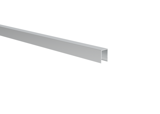 Click-lock-Abschlussleiste oben für volle Zaunfüllung FG/F20 – 6,0 m -  Natur