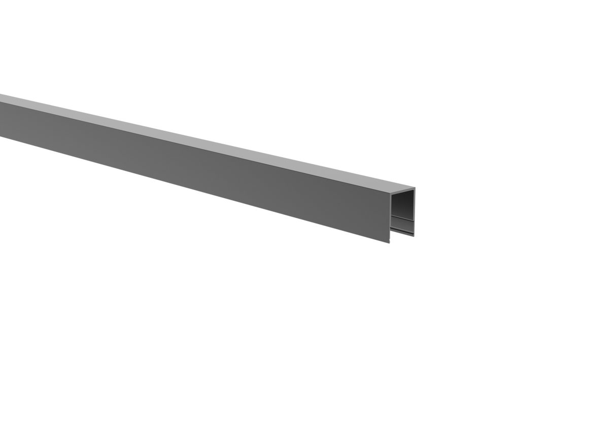 Click-lock obere Abschlussleiste für volle Zaunfüllung FG/F20 – 6,0 m – Anthrazit RAL 7016