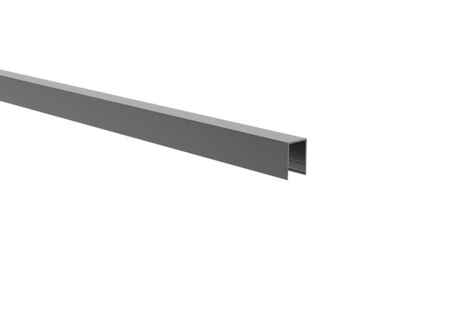 Click-lock obere Abschlussleiste für volle Zaunfüllung FG/F20 – 6,0 m – Anthrazit RAL 7016