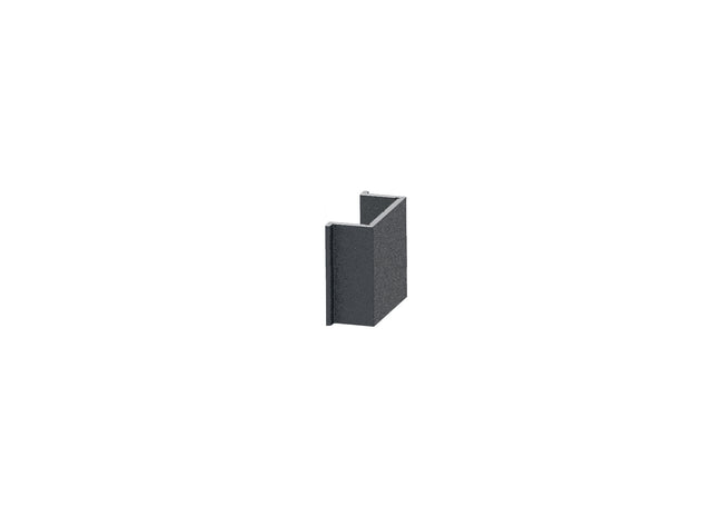 Schmale Distanz-Abdeckleiste für Pfostenprofile und U-Adapter des Zaunsystems, 20 x 08–20 mm – Anthrazit RAL 7016