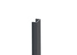 Schmale Abdeckleiste für Pfostenprofile und U-Adapter des Zaunsystems, 20 × 08 – 1,85 m – Anthrazit RAL 7016