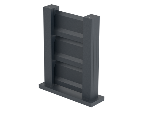 Zaunmuster 0,3x0,4m freistehend für Jalousielamellen FG/L2S20x120