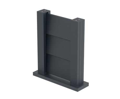 Zaunmuster 0,3x0,4m freistehend für Jalousielamellen FG/L8x120