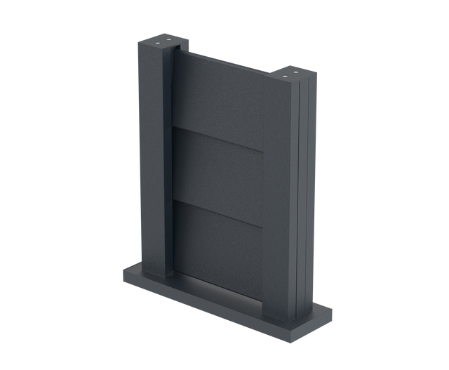 Zaunmuster 0,3x0,4m freistehend für Jalousielamellen FG/L8x120