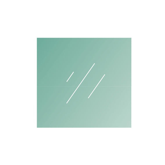 Clear, laminated glass