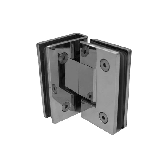 Glastürscharnier +/- 90° - Montage Glas/Glas AISI3