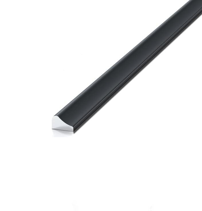 Aluminiumstab als Schwallschutz 9x15mm Black