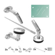 Vordachsystem mit Glas AISI304, M12mm