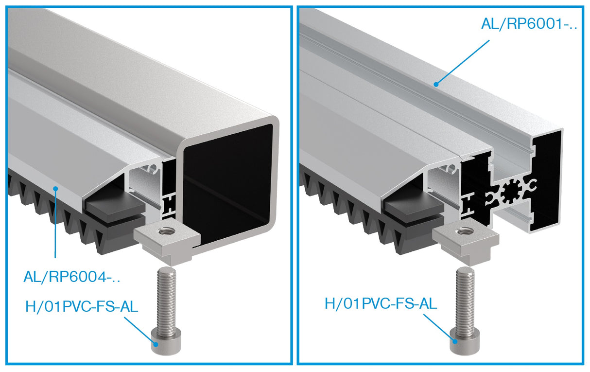 Montageset für Nylonkämme H/01PVC-AL