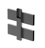 Aluminium-Zaunadapter für 40 mm Füllungen und Fassadensystem, 45 x 20 – 6,0 m – Natural