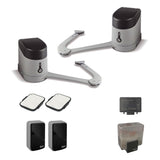 Nice Scharnierantrieb für ein zweiflügeliges Tor, ausgestattet mit