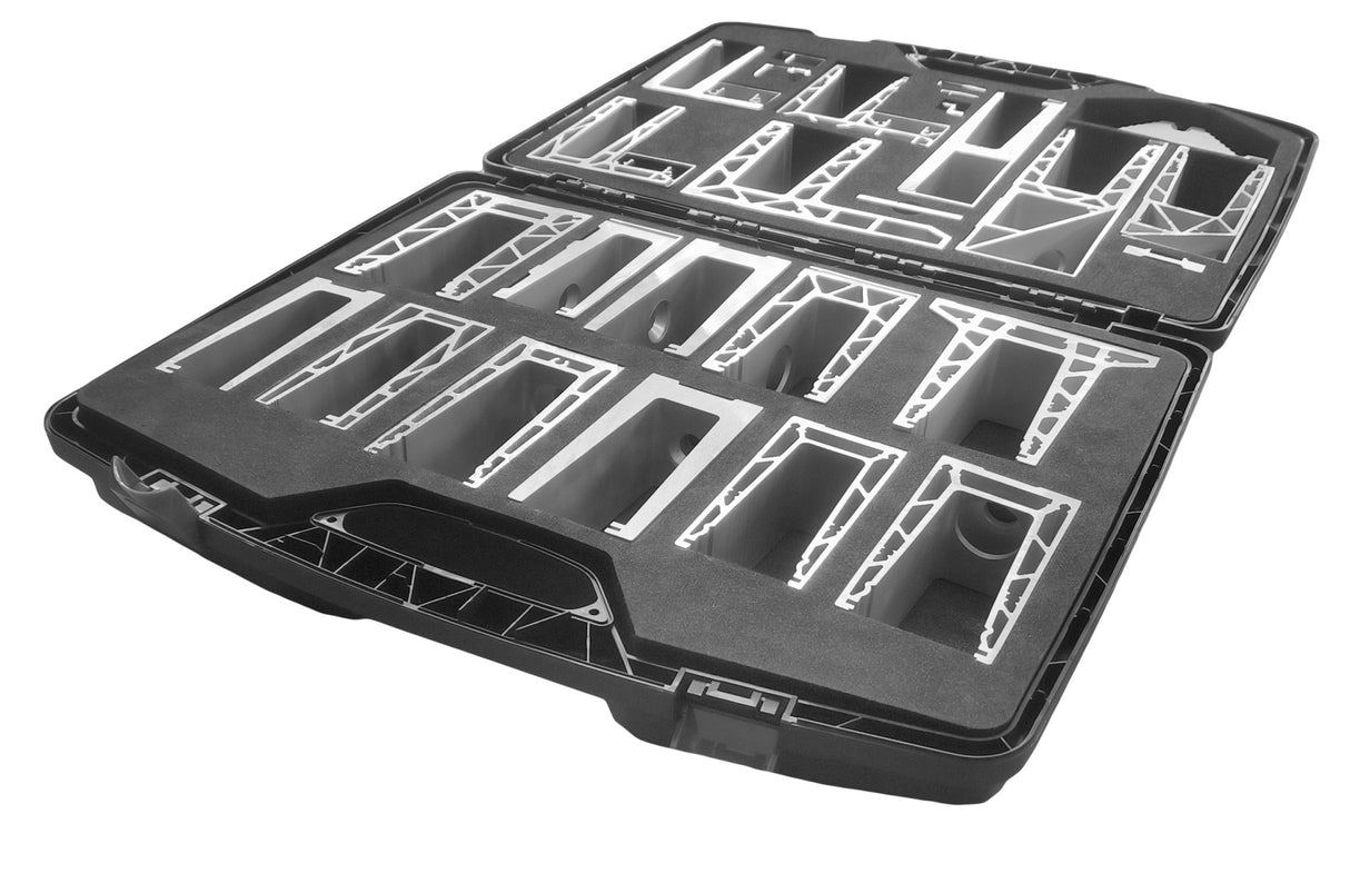 Koffer repräsentiert Aluminiumprofile, 440 x 346 x 120