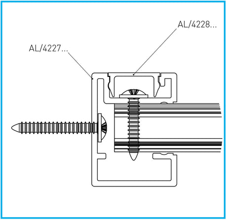 Aluminium Zaunfüllung 17x107-6000mm