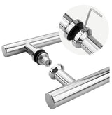 Griff an der Glastür AISI304, K320,