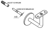 Wall handrail bracket