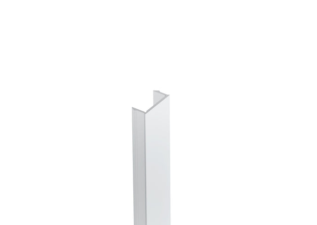 Click-Lock schmale Leiste für Pfostenprofile, für U-Adapter von Zaun- und Fassadensystem, 20x09-6,0 m – Natural