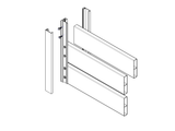 Aluminium-Zaunadapter für Füllungen 20/18/16/14 - 6000mm