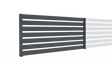 Aluminium Fence assembly with a slat 20x100, 0,9x2m