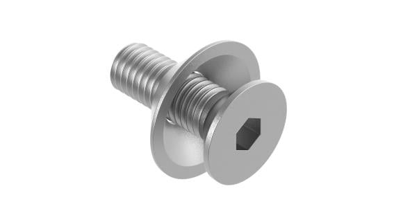 Kegelschraube+keg. Unterlegscheibe,M8, AISI316, SW=T40