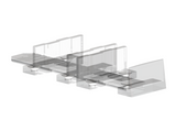 Fittings for sliding doors - bar AL, nosnosť 60kg