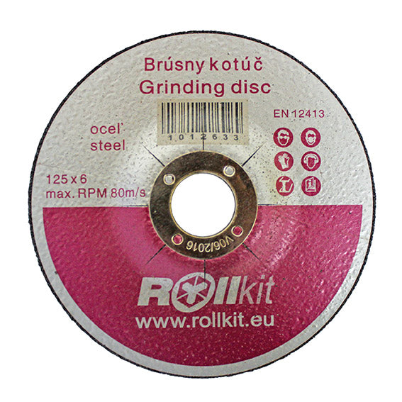 Schleifscheibe für Stahl, 125x6x22,2mm