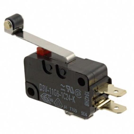 Microswitch with arm