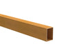 Aluminium Zaunprofil 40x60x1 - 6000mm dunkel Nussbaum