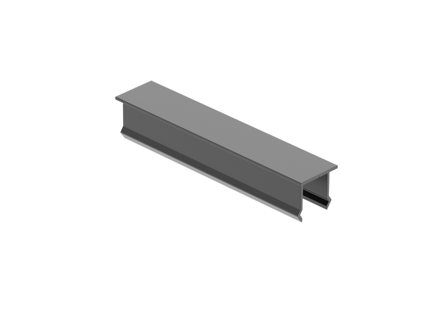 Aluminium-Abdeckung für vertikales Zaunpaneel, 20x100 – Anthrazit RAL 7016