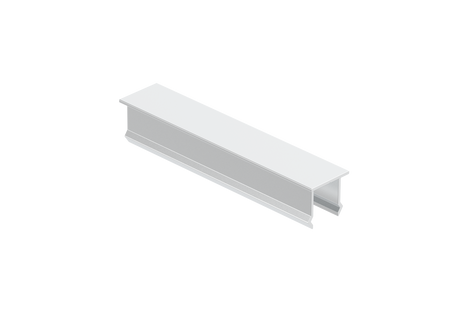 Aluminium-Abdeckung für vertikales Zaunpaneel, 20x100 – Grau RAL 9006