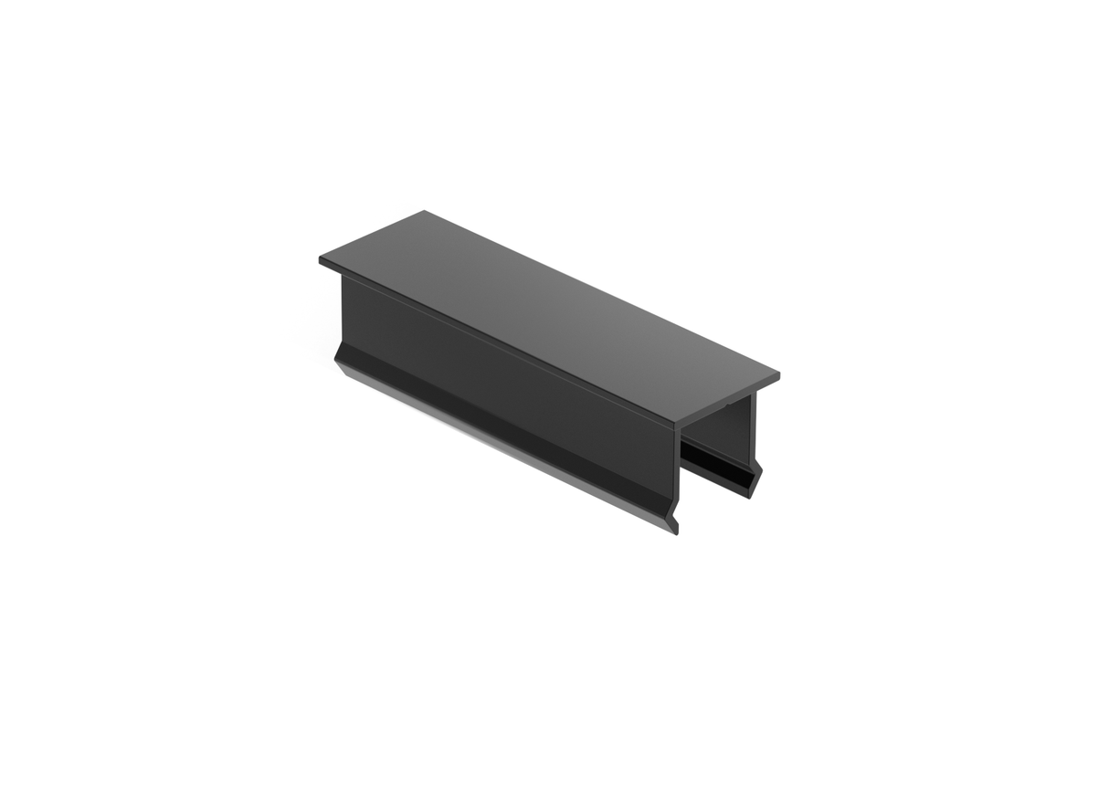 Aluminium-Abdeckung für vertikales Zaunpaneel, 20x60 – Anthrazit RAL 7016