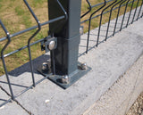 Post 60x40mm with ZnPVC base 1200mm anthracite