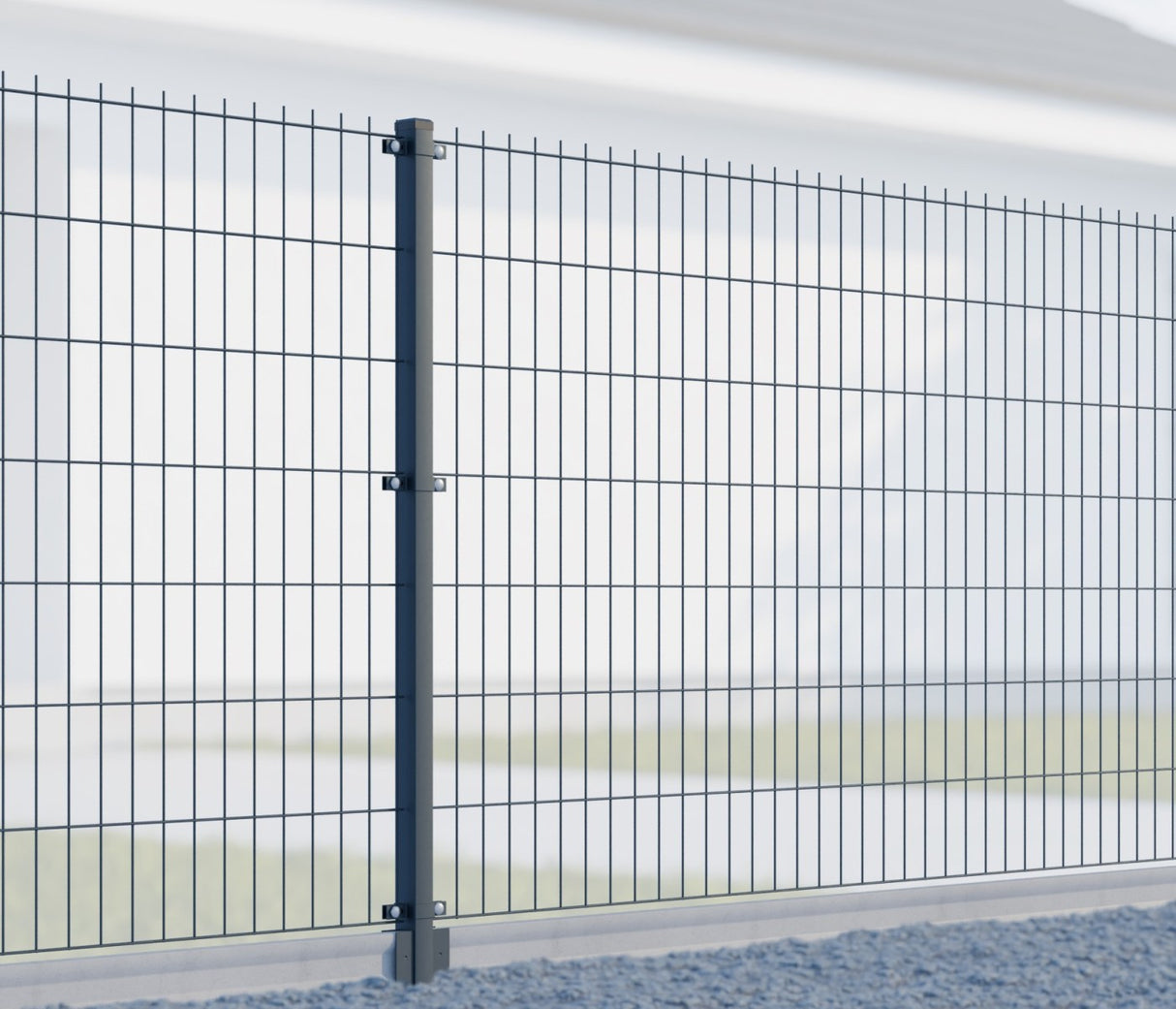 Pfosten 60x40mm ZnPVC 2500mm anthrazit