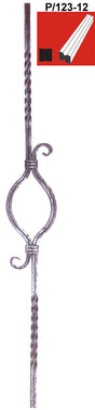 Decorated rod P/123-12, h900mm