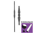 Forged rod h1200, b58mm, P/035-25x25
