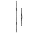 Zierstab mit 2x Element h1000, b27, D12mm