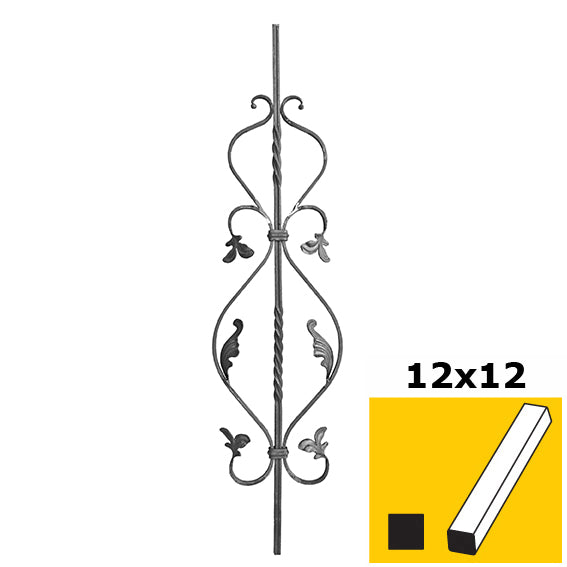 Zierstab h900, 12x12/12x6mm