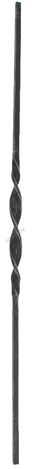Zierstab mit Element h900, b25, 12x12mm