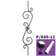 Decorated rod h900, b160mm, P/035A-12x12