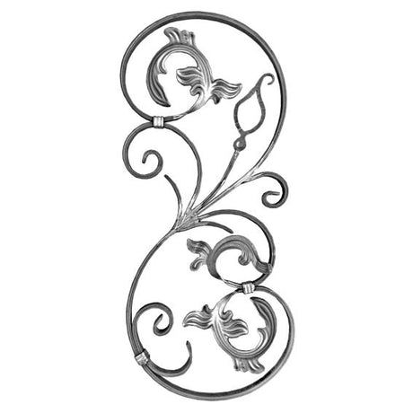 Zierornament - links 740x320, 16x8mm