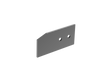Aluminium-Abdeckung für Führungsprofile des Schiebetors 105x50 R7016