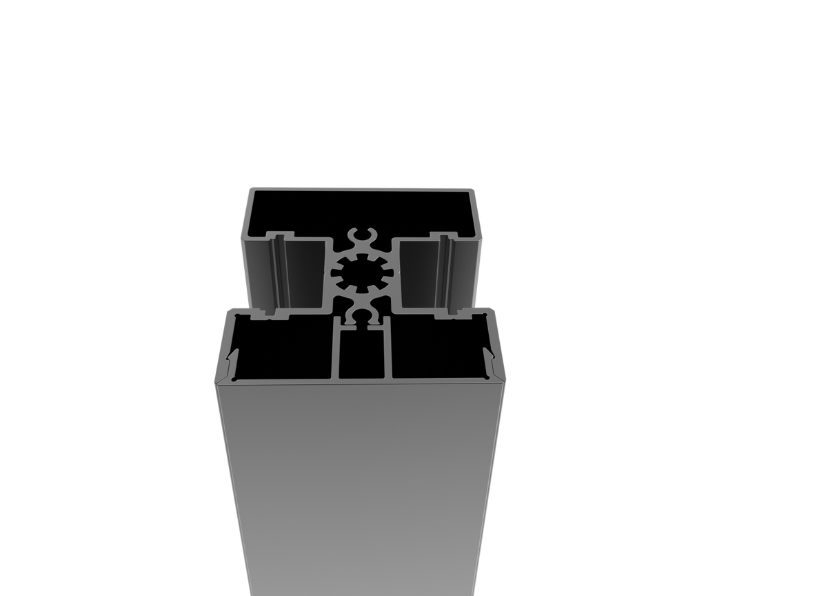 Aluminium-Zaunpfosten 50x60-925mm R7016