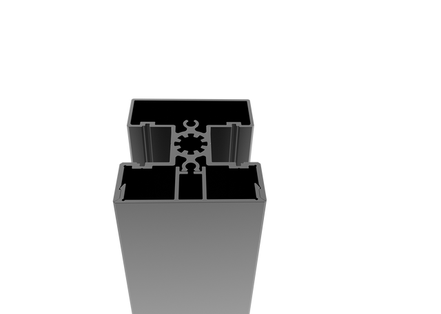 Aluminium-Zaunpfosten 50x60-925mm R7016