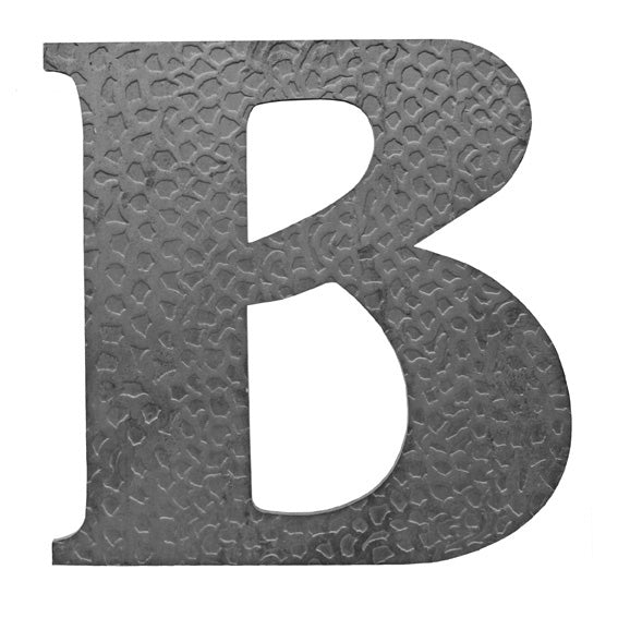 Geschmiedeter Buchstabe "B" h120, t3mm
