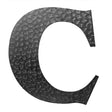 Geschmiedeter Buchstabe "C" h170mm