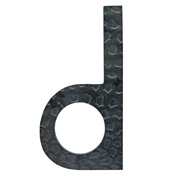 Geschmiedeter Buchstabe "d" h120, t3mm