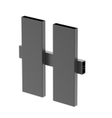Aluminium-Zaunadapter für Füllungen 40 mm und für Fassadensystem, 45 x 20 – 6,0 m – Anthrazit RAL 7016