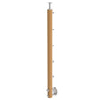 Stab BUCHE (BEECH) D50mm, 5xd12mm, H1000, BK-flach