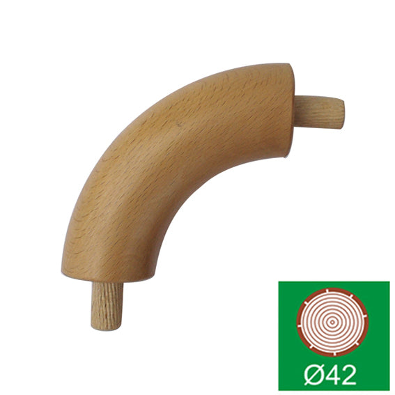Connector (elbow, transition) for handrail, BEECH